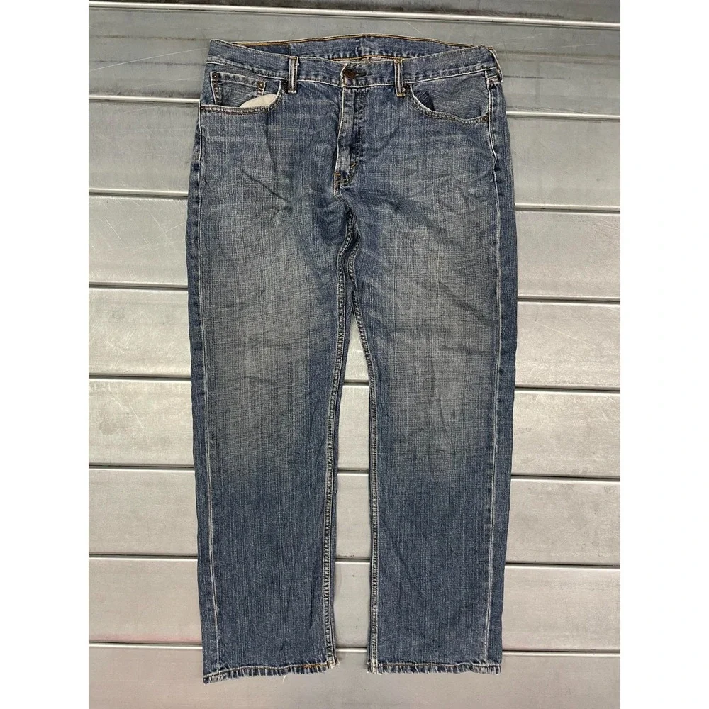 Levis 559 Jeans Mens 36X32 Blue Medium Wash‎ Denim Straight Leg 100% Cotton